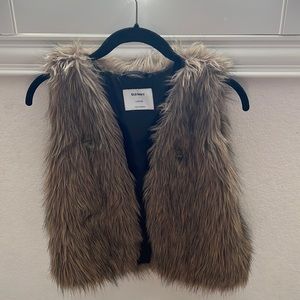 old navy kids faux fur vest